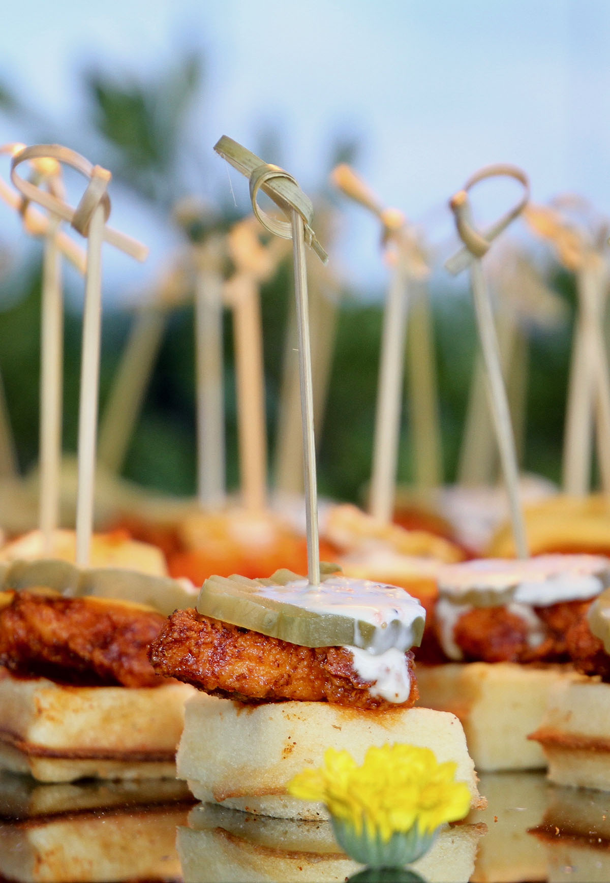 Mini Hot Chicken and Waffles