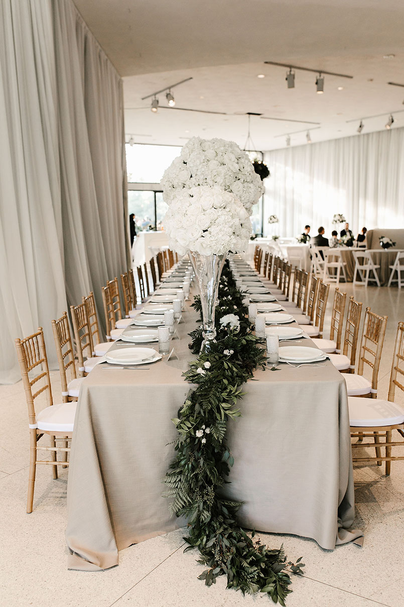 Elegant Spring Wedding Reception Setup