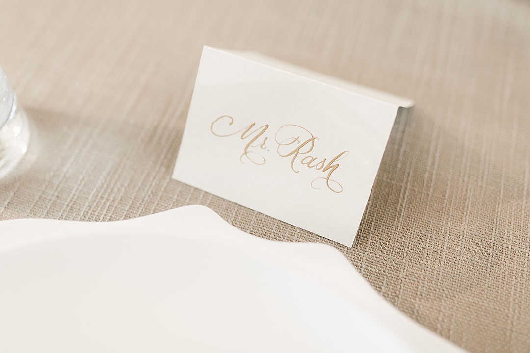 Calligraphed Place Card