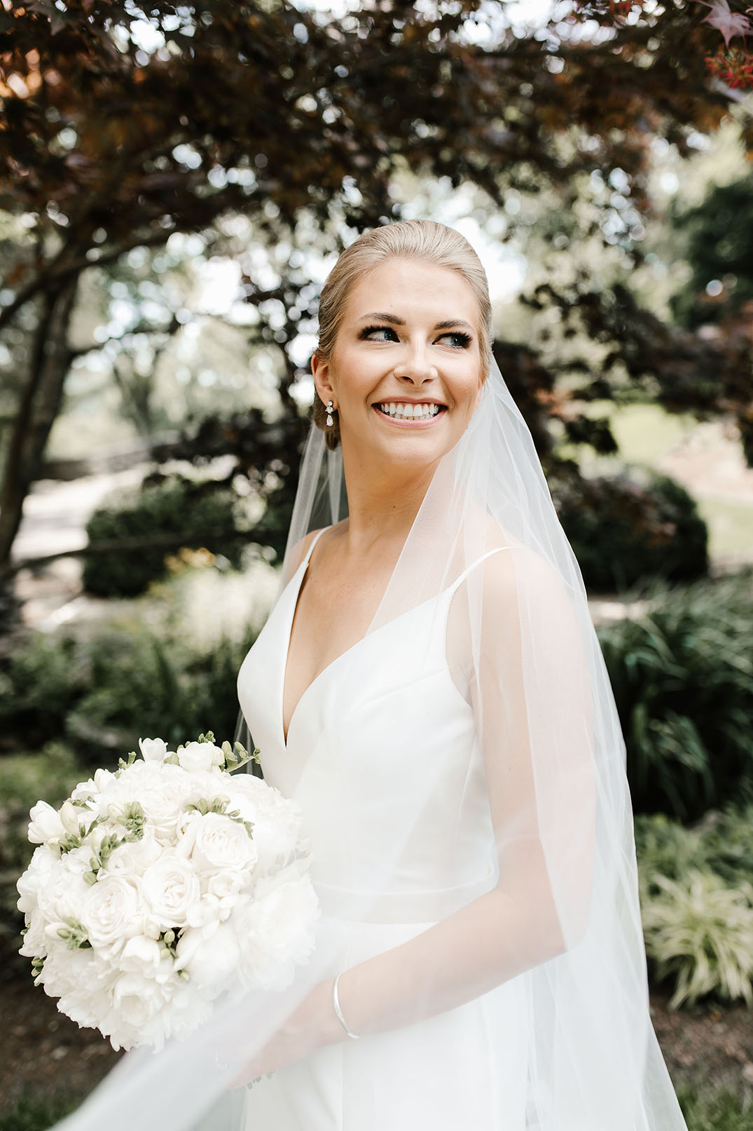 Emily Holding Bouquet