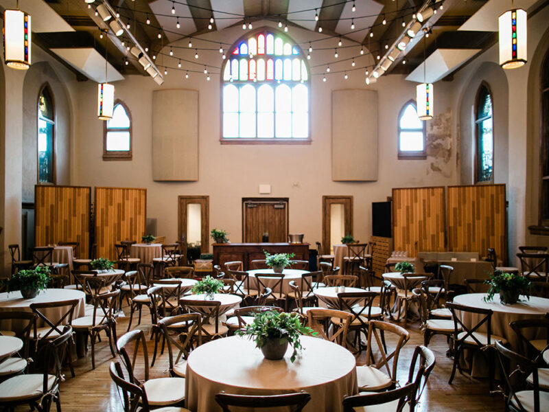 Cozy Rustic Corporate Dinner Setup