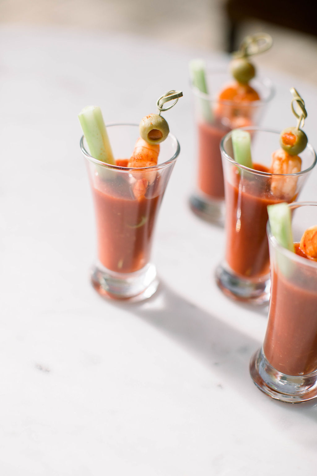 Bloody Mary Shrimp Skewers