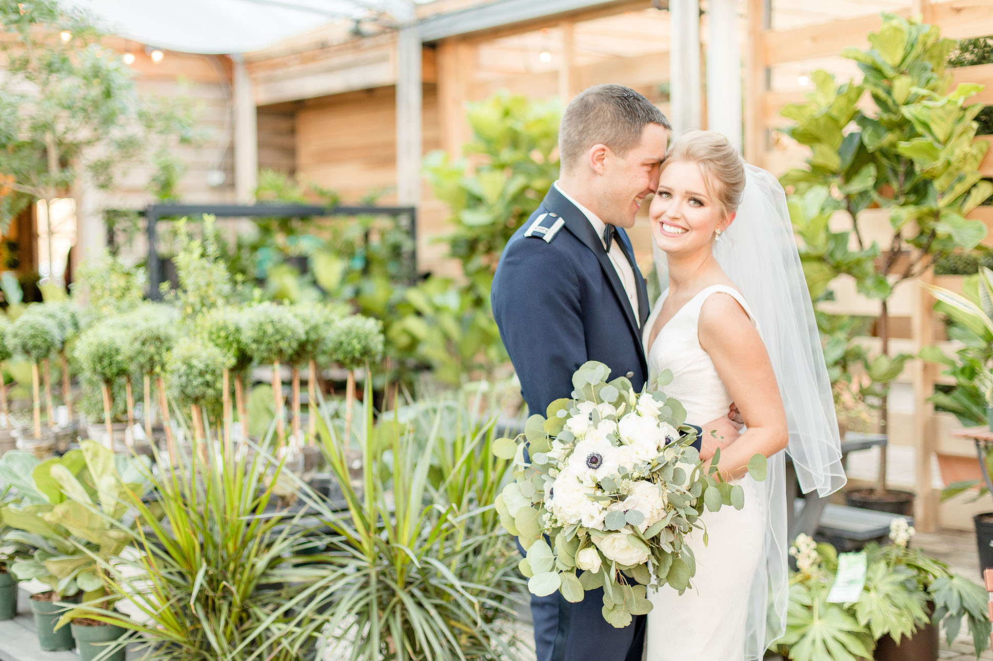 Caroline and Paul Smiling in Reception Area