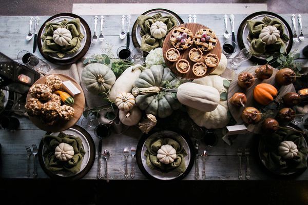 Fall Tablescape With Desserts