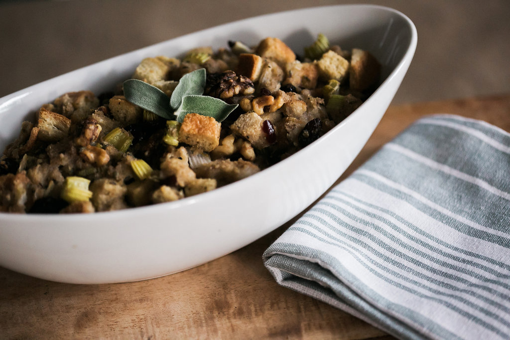 Stuffing Served in Bowl