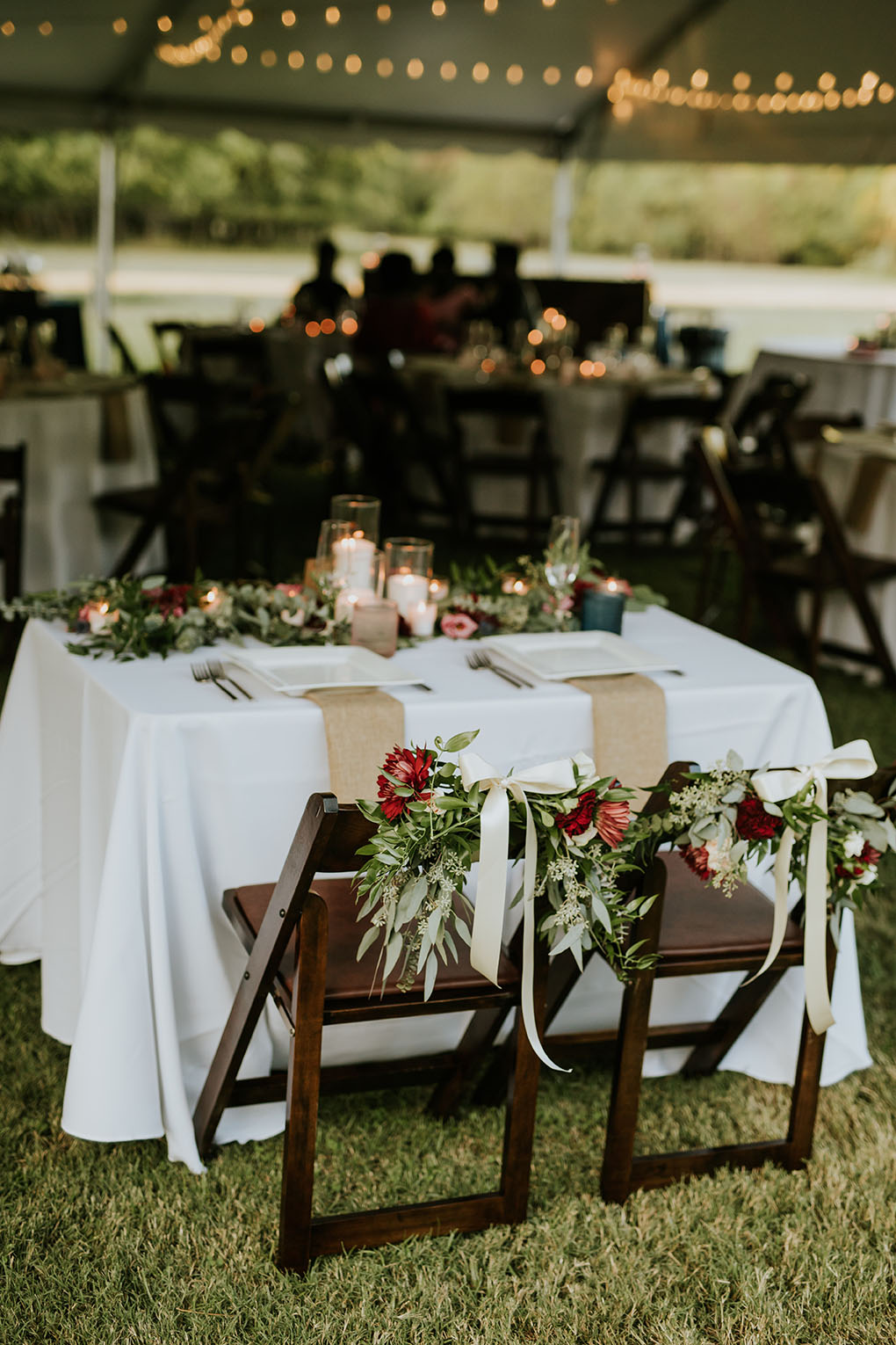 Floral Filled Sweetheart Table