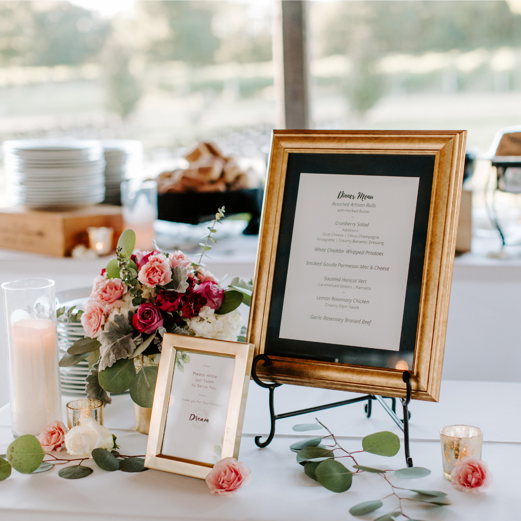 Wedding Reception Buffet Spread And Menu