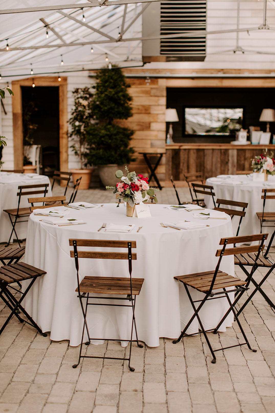 Garden Wedding Reception Tables And Chairs