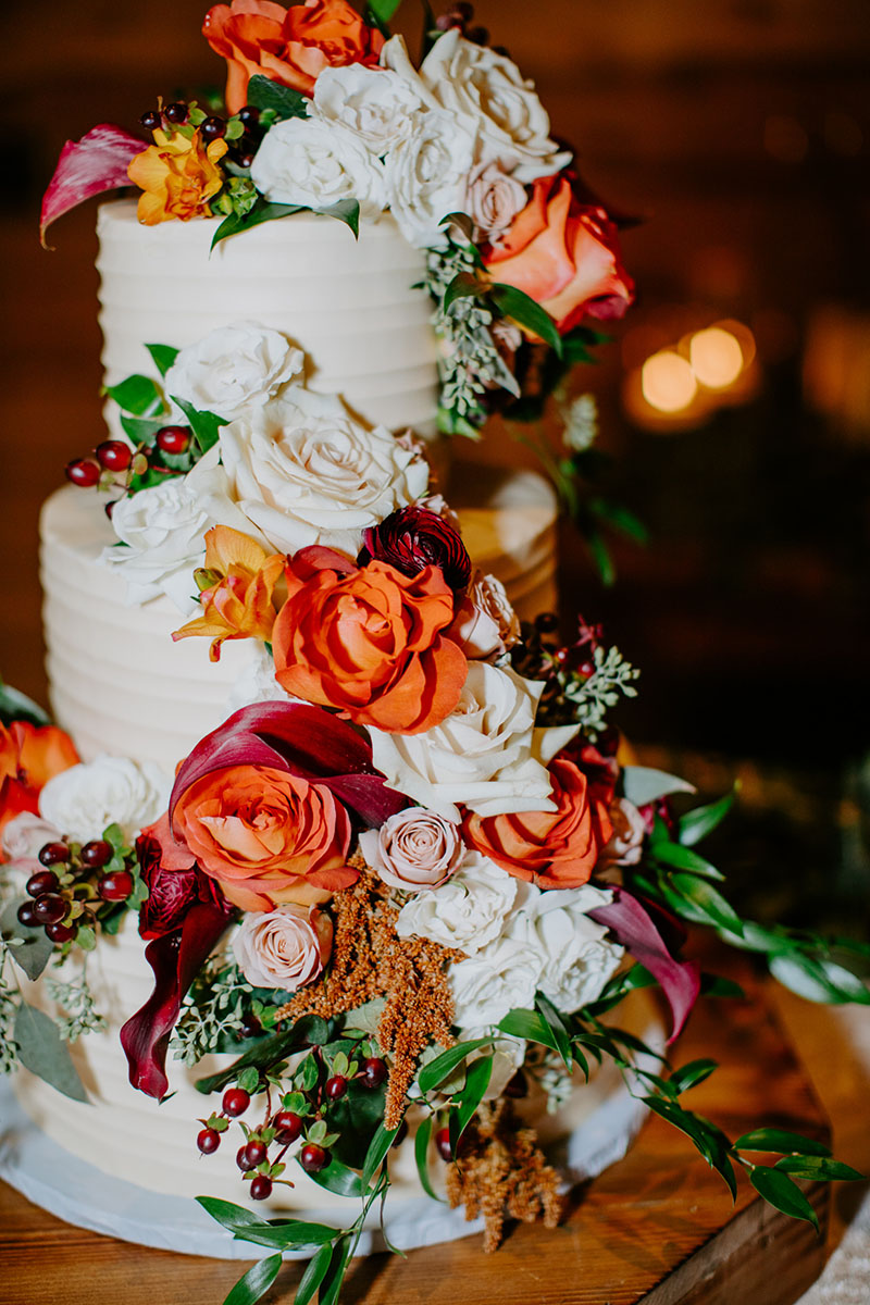 Three-Tiered Wedding Cake