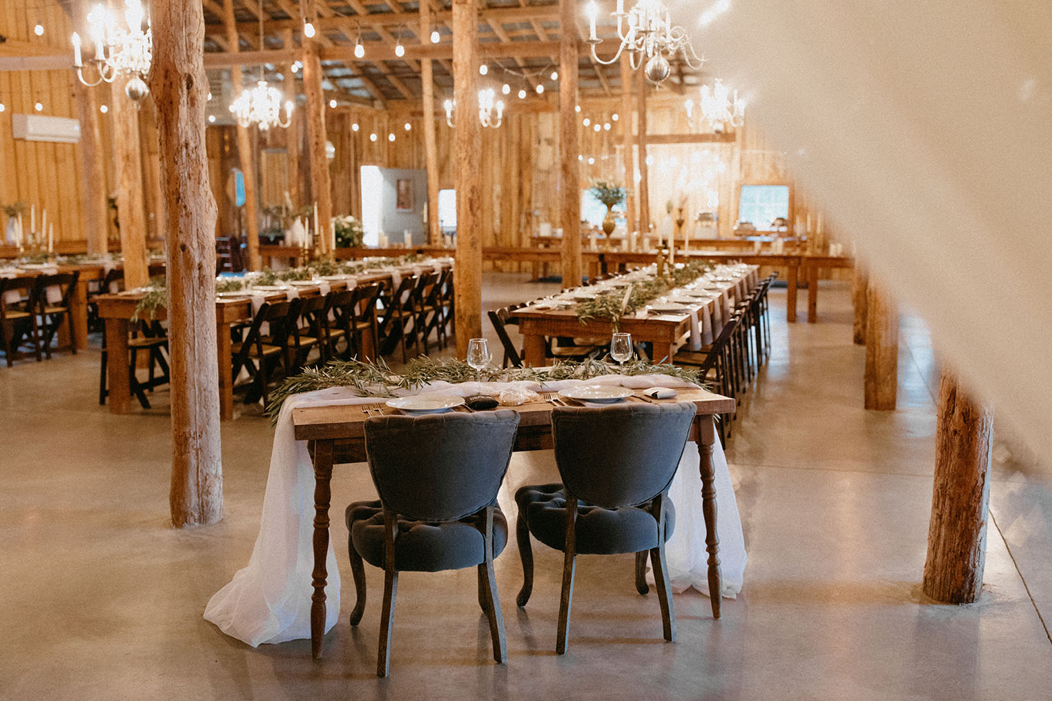 Sweetheart Table at Wedding Reception