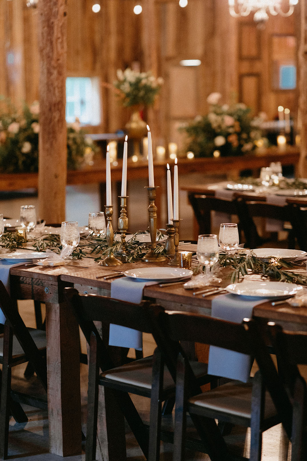 Vintage-Inspired Candlesticks for Wedding Centerpiece