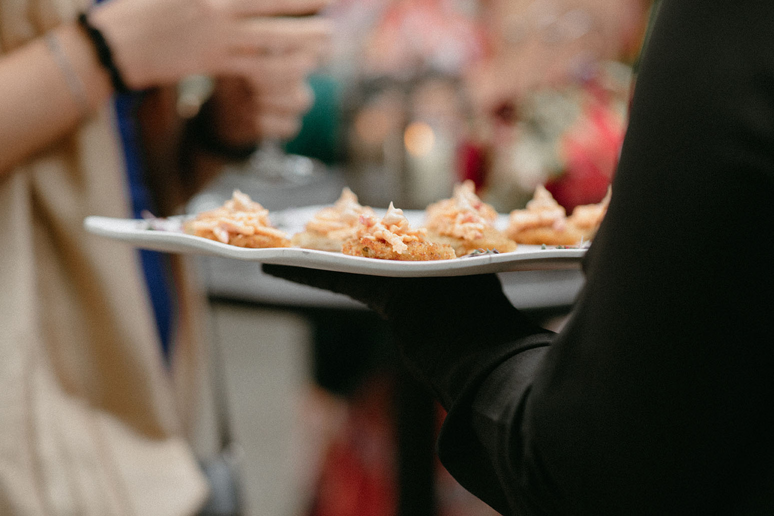 Serving Tray of Pimento Tomatoes