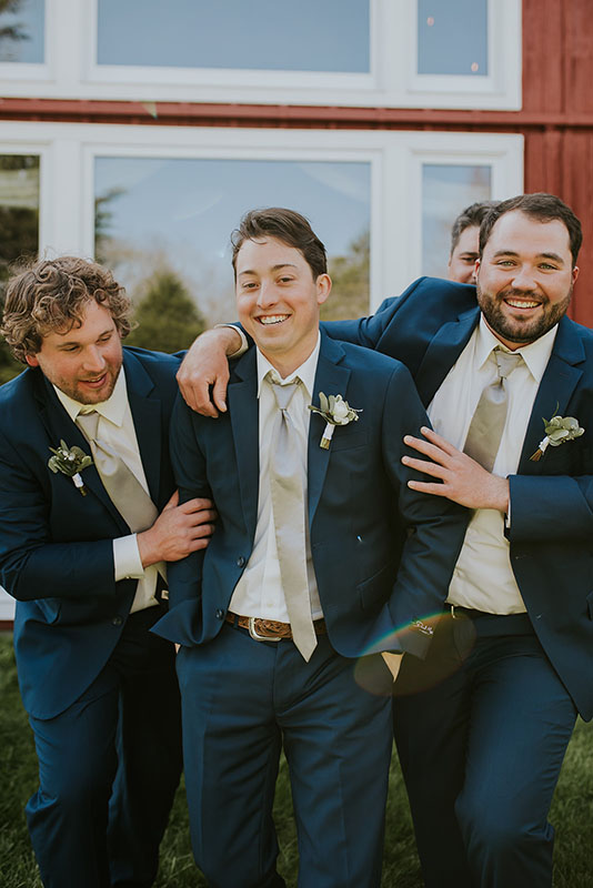 Groom and groomsmen