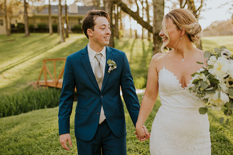 Bride and groom portrait