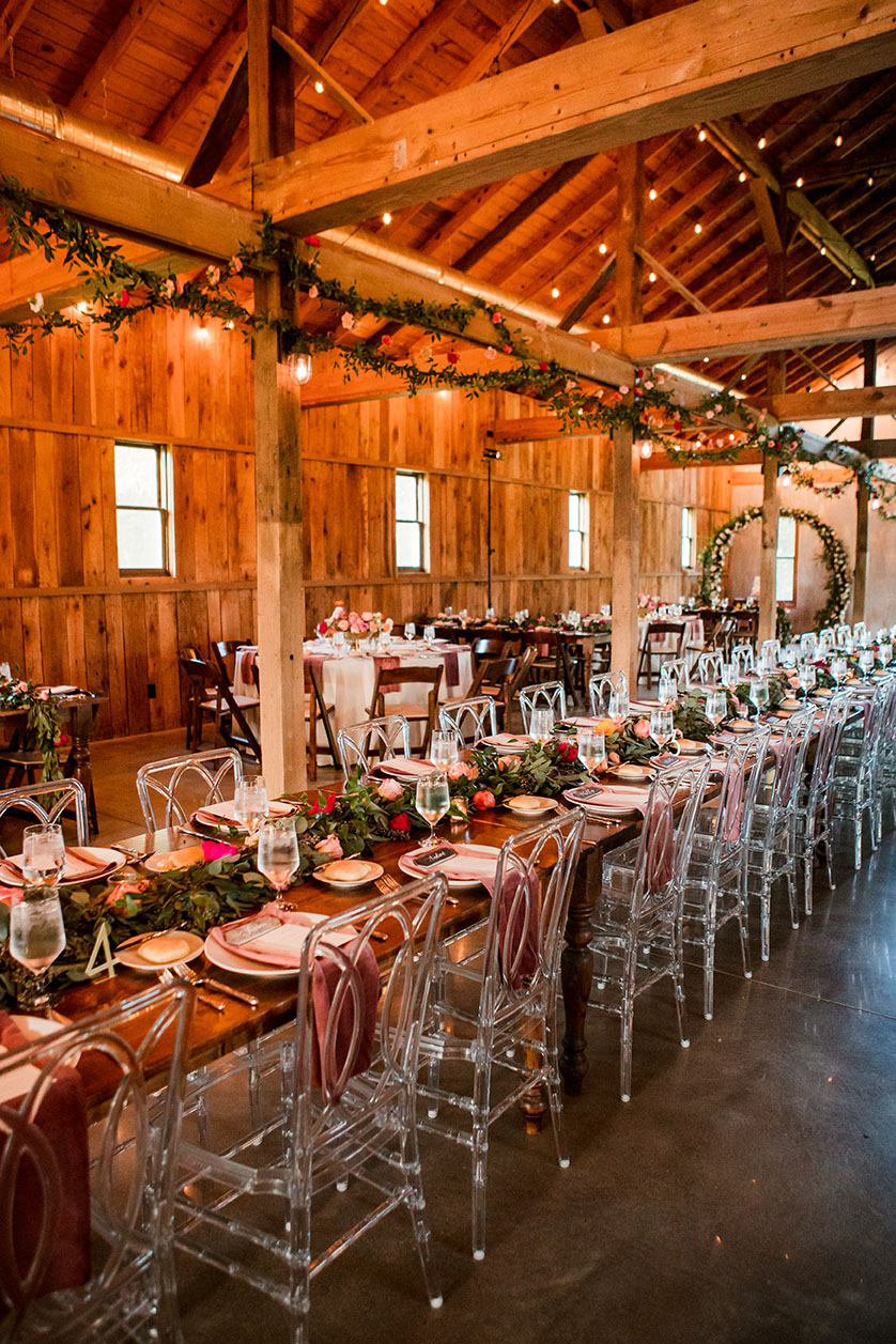 Colorful Romantic Wedding Reception Setup