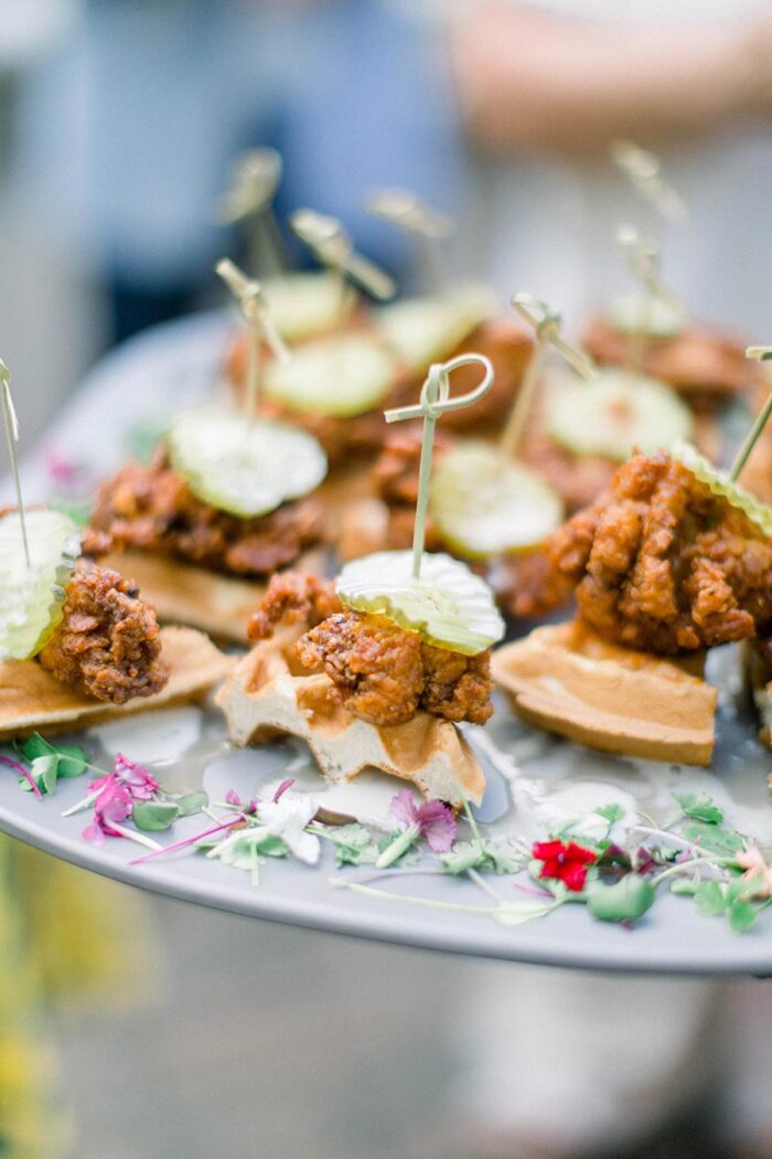 Hot Chicken and Waffle Bites