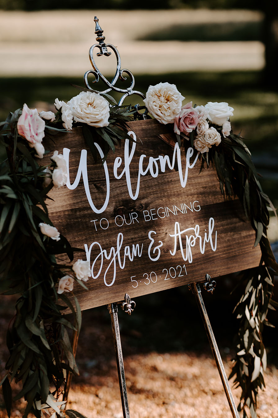 wedding welcome sign