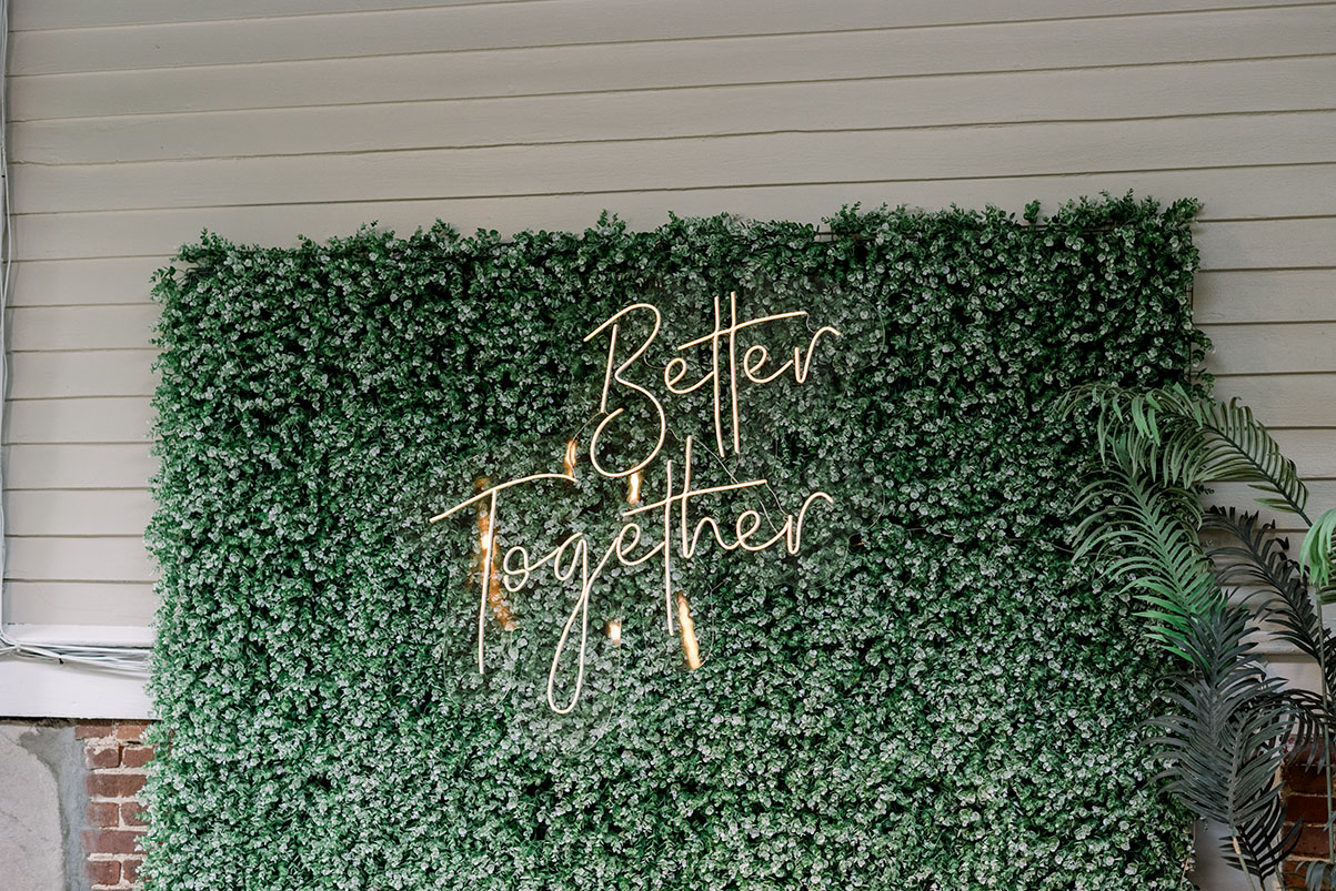 better together neon sign