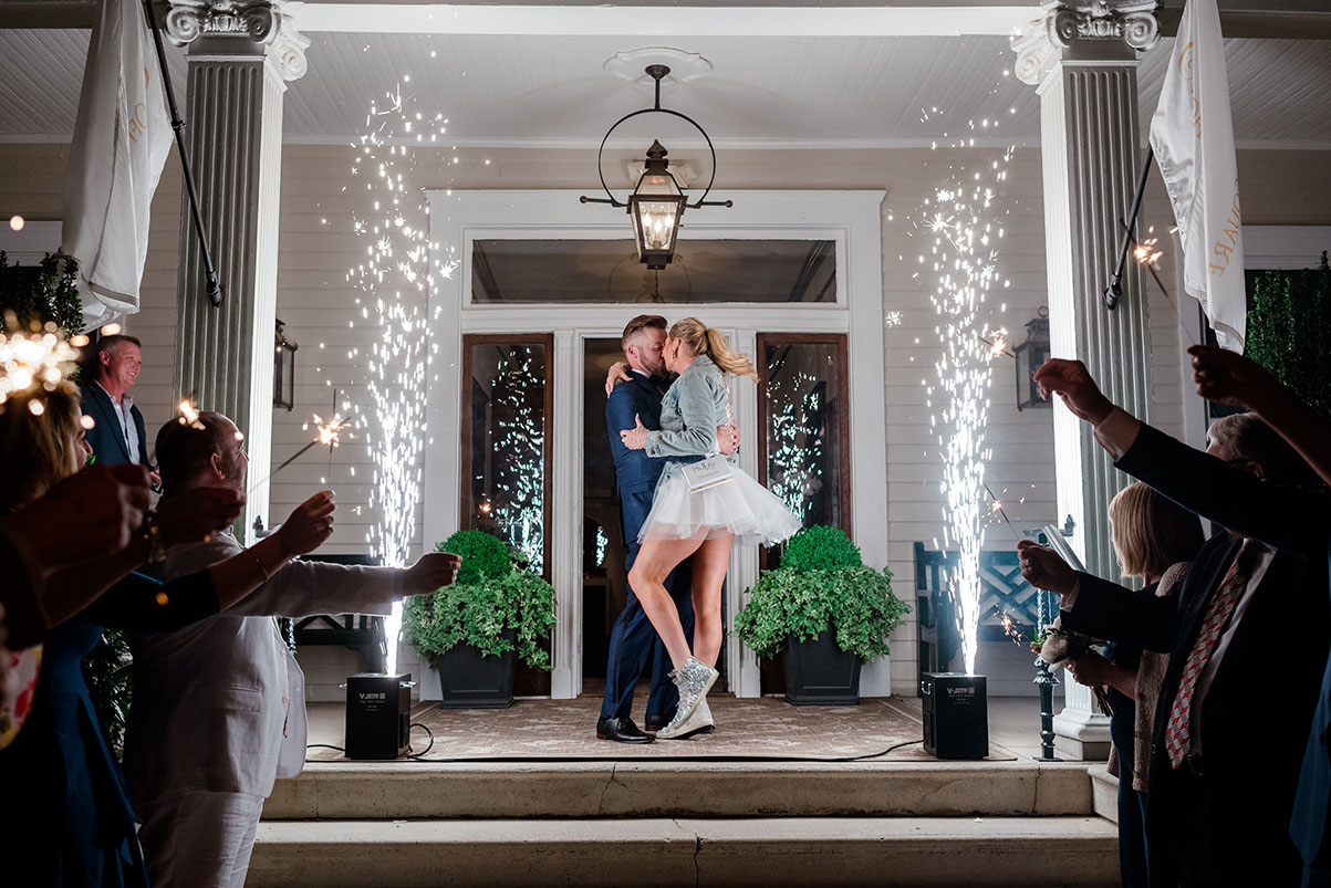 wedding sparkler send off