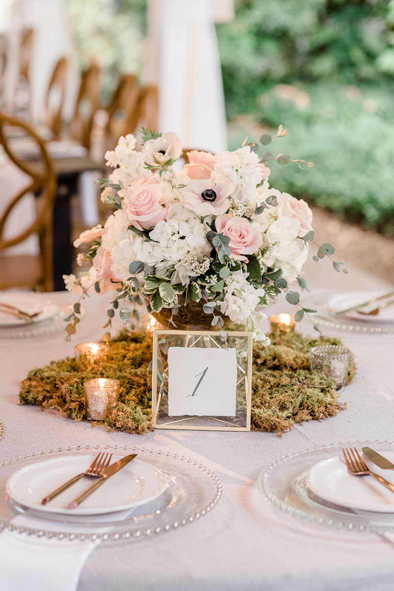 reception table centerpieces