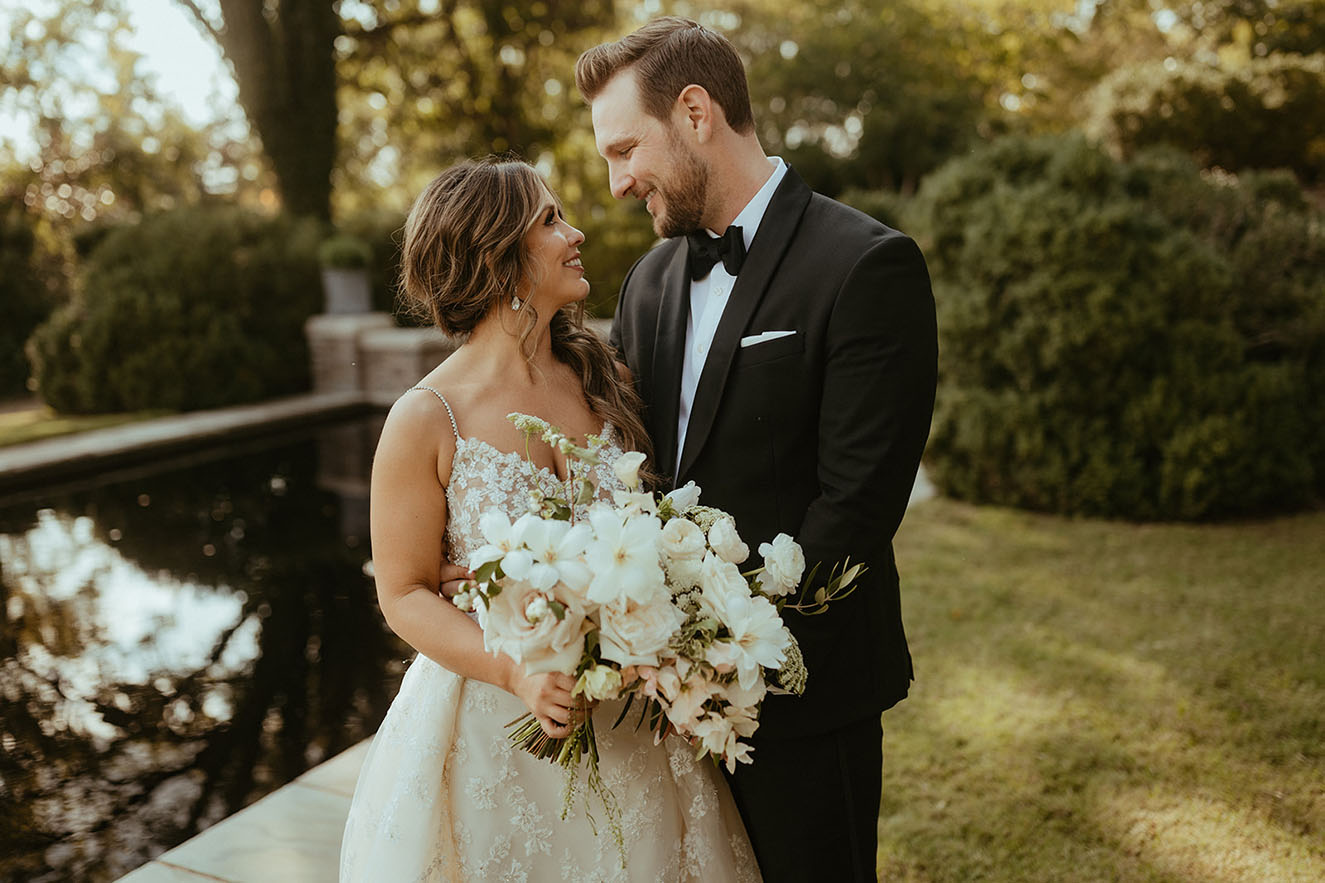 maggie and blake wedding portrait