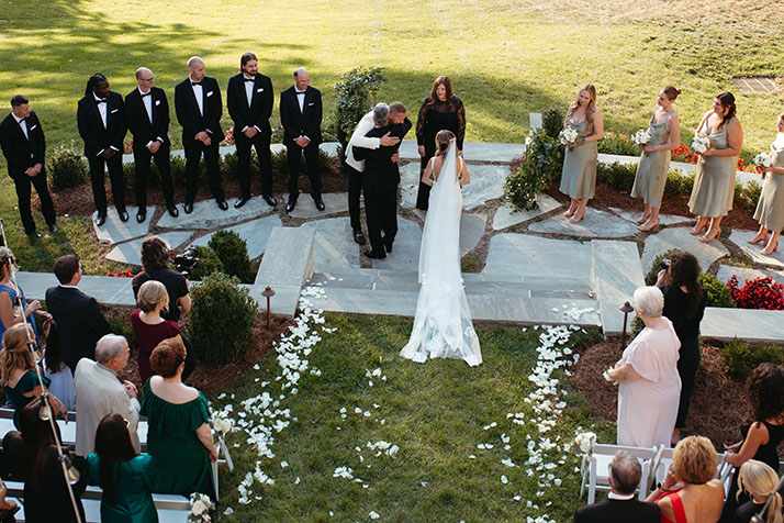 outdoor wedding ceremony