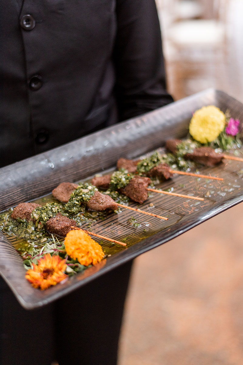 flank steak skewer wedding appetizer