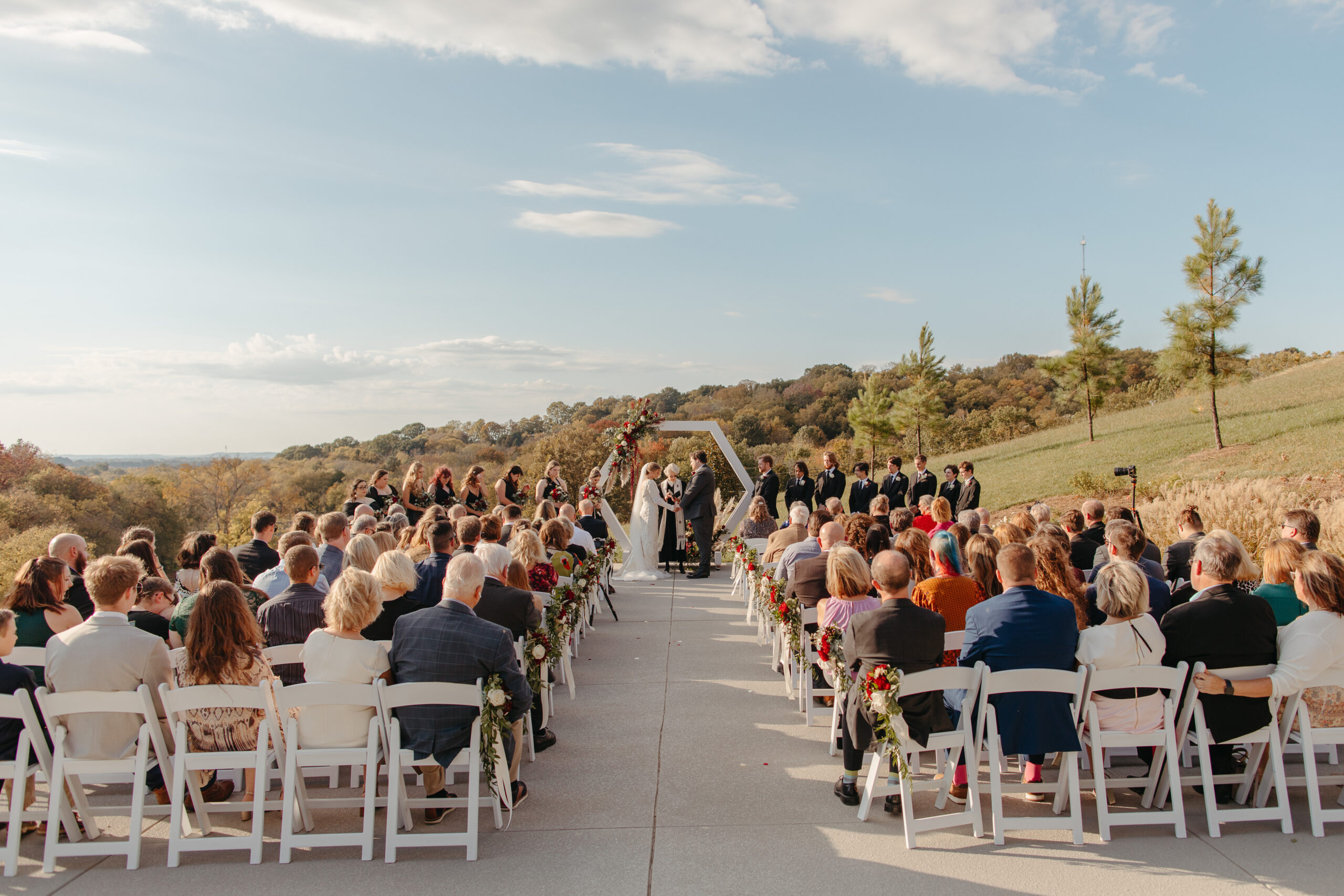 Gwyneth and Will at their ceremony